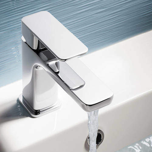 Crosswater Atoll Basin Mixer Tap With Lever Handle (Chrome).