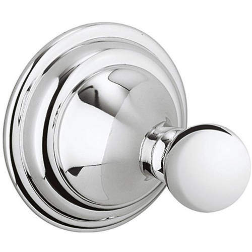 Crosswater Belgravia Single Robe Hook (Chrome).