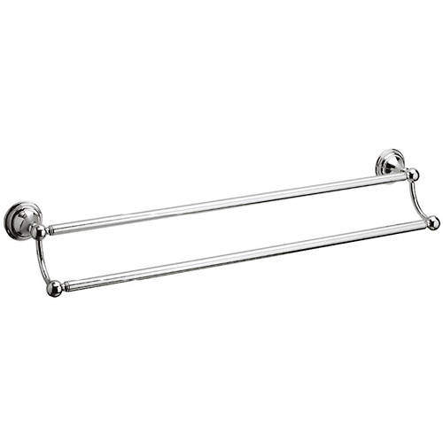 Crosswater Belgravia Double Towel Rail (600mm, Chrome).