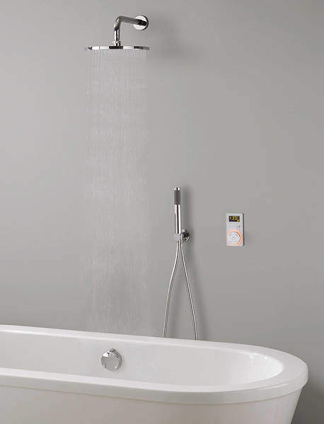Crosswater Elite Digital Showers Carrera Shower & Bath Filler Pack (White).
