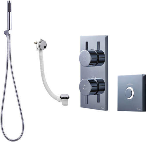 Crosswater Kai Lever Showers Digital Shower Pack 10 With Remote (HP).