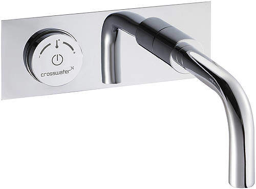 Crosswater Digital Basin Taps Digital Wall Mounted Basin Tap With Short Spout.