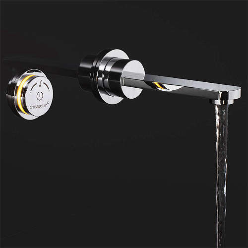 Crosswater Digital Basin Taps Wisp Digital Wall Mounted Basin Tap.