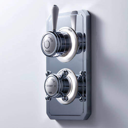 Crosswater Belgravia Digital Dual Outlet Digital Shower Valve (L-Head, LP).