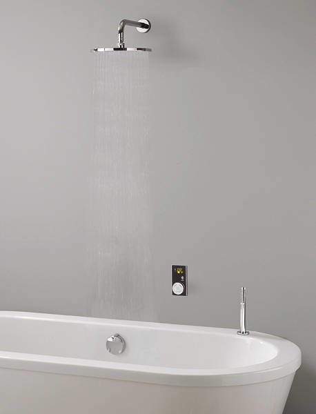Crosswater Elite Digital Showers Evoke Shower & Bath Filler Pack (Black).