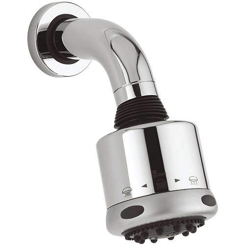 Crosswater Showers Wall Mounted Multi Function Shower Head With Arm.
