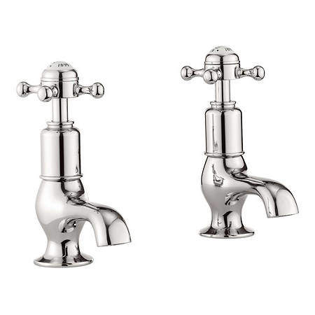 Crosswater Belgravia Basin Taps (Crosshead, Nickel).