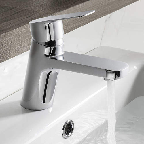 Crosswater KH Zero 6 Basin Mixer Tap With Lever Handle (Chrome).