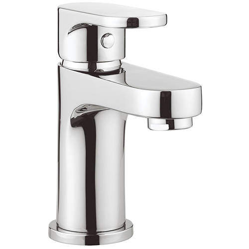 Crosswater Style Mini Monoblock Basin Tap With Waste (Chrome).