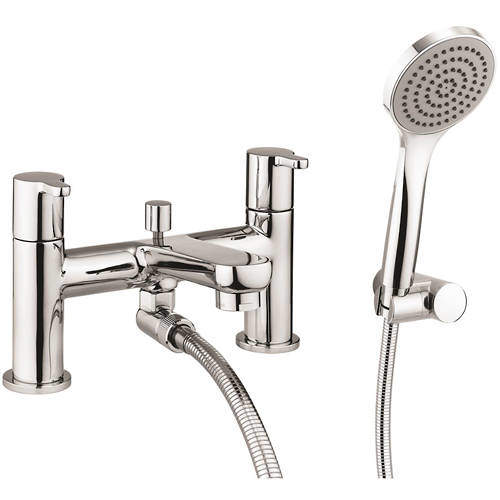 Crosswater Nova Bath Shower Mixer Tap With Kit (Chrome).