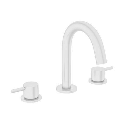 Crosswater MPRO Basin Mixer Tap (3 Hole, Matt White).