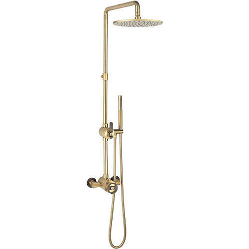 Crosswater UNION Thermostatic Shower Set (Brass & Black).