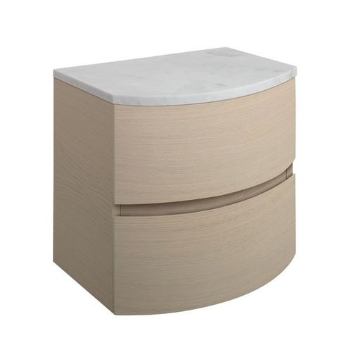 Crosswater Svelte Vanity Unit With Marble Worktop (600mm, Castilla Oak).