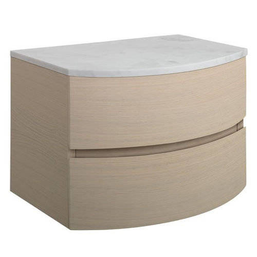 Crosswater Svelte Vanity Unit With Marble Worktop (800mm, Castilla Oak).
