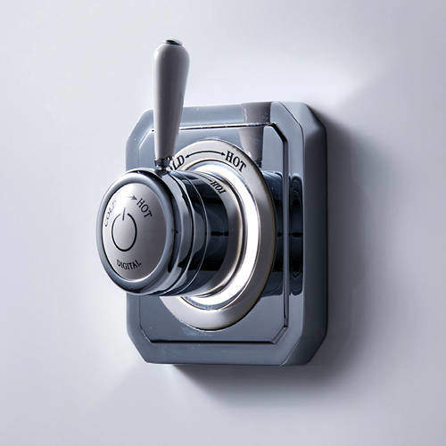 Crosswater Belgravia Digital Single Outlet Digital Shower Valve (L-Head, HP).