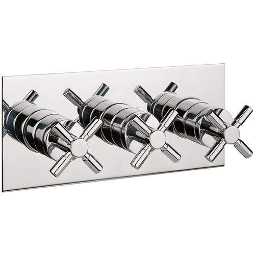 Croswater Totti II Shower Valve With 2 Outlets & Diverter (Chrome).