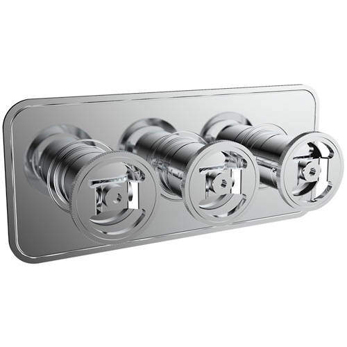 Crosswater UNION Thermostatic Shower Valve (3 Outlets, Chrome).