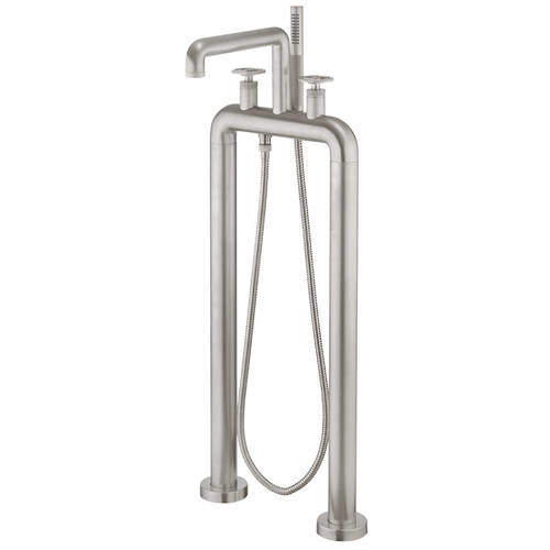 Crosswater UNION Free Standing BSM Tap With Wheel Handles (B Nickel).