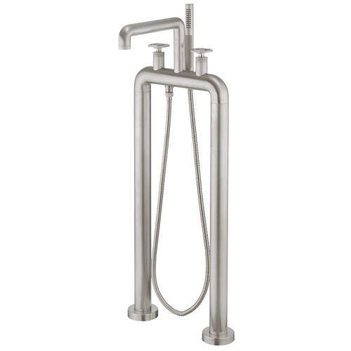 Crosswater UNION Free Standing BSM Tap With Wheel Handles (B Nickel).