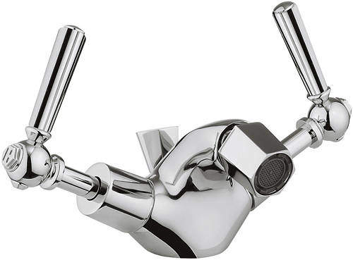 Crosswater Waldorf Bidet Mixer Tap With Chrome Lever Handles.