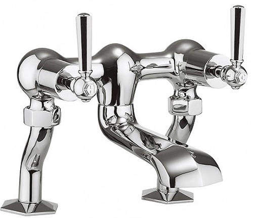 Crosswater Waldorf Bath Filler Tap With Chrome Lever Handles (Chrome).