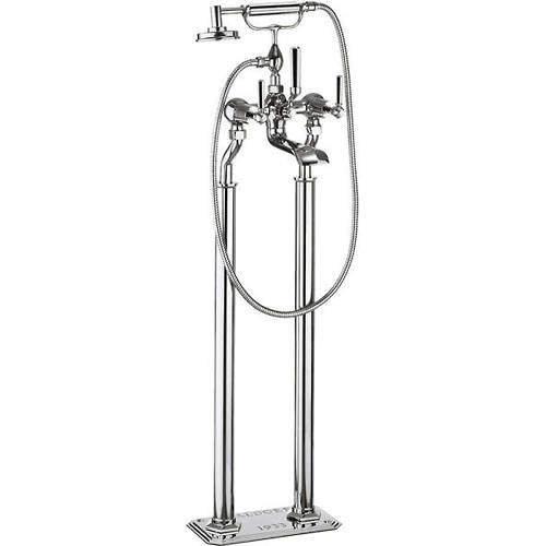 Crosswater Waldorf Floorstanding BSM Tap With Chrome Lever Handles.