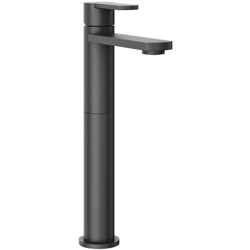Crosswater Wisp Tall Basin Mixer Tap (Matt Black).