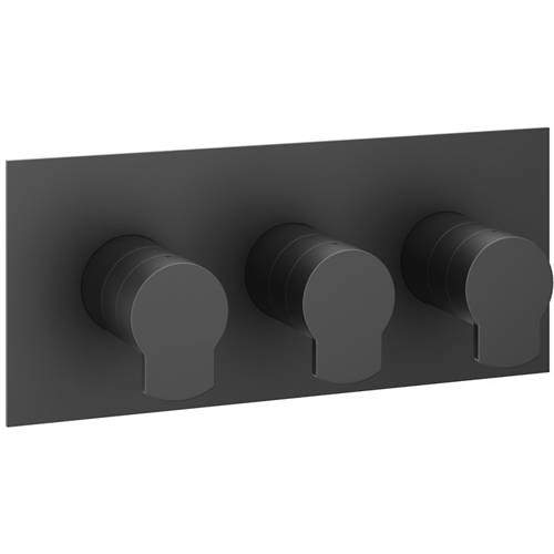 Crosswater Wisp Shower Valve With 3 Outlets & Diverter (Matt Black).