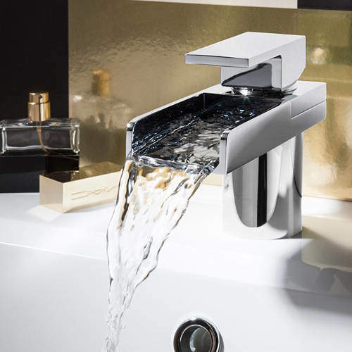 Crosswater Water Square Basin Mixer Tap (Chrome).