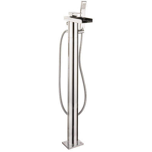 Crosswater Water Square Floor Standing Bath Shower Mixer Tap (Chrome).