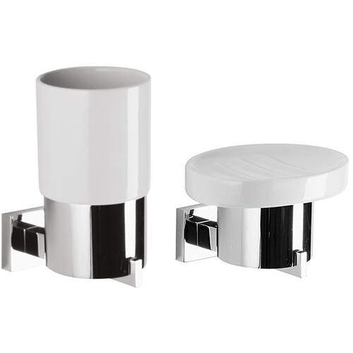 Crosswater Zeya Bathroom Accessories Pack 1 (Chrome).