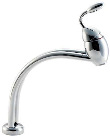 Deva Designer Cornetti Double Reach Mono Mixer & Swivel, (High Pressure).