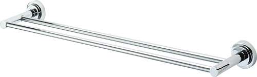 Deva Abbie Double Towel Rail 640mm (Chrome).