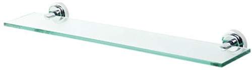 Deva Madison Glass Shelf 600 x 130mm (Chrome).