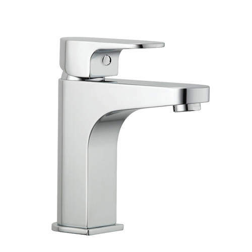 Methven Amio Mini Basin Mixer Tap With Clicker Waste (Chrome).