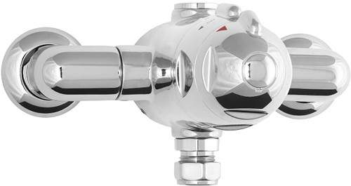 Deva Azure TMV2 Thermostatic Exposed Shower Valve (Chrome).