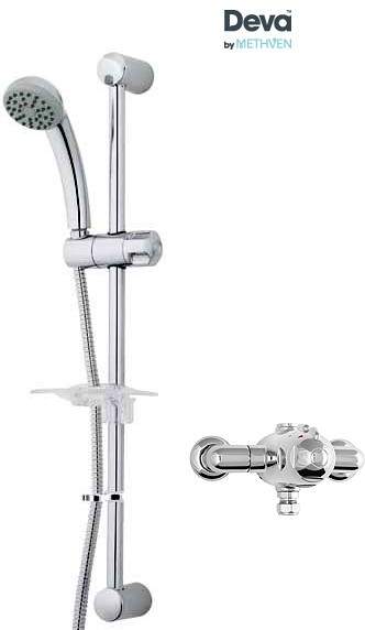 Deva Azure Exposed Thermostatic Shower Valve With Single Mode Kit.