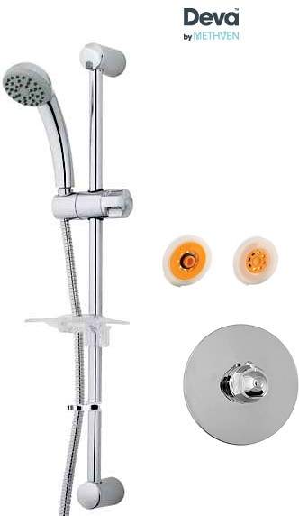 Deva Azure Concealed Thermostatic Shower Valve, Single Mode Kit & Regulator.