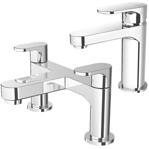 Methven Breeze Basin & Bath Filler Tap Pack (Chrome).