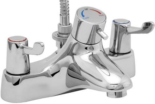 Deva Thermostatic TMV2 Thermostatic Bath Shower Mixer Tap With Shower Kit.