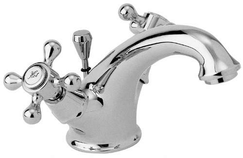 Deva Empire Mono Basin Mixer Tap With Pop Up Waste (Chrome).