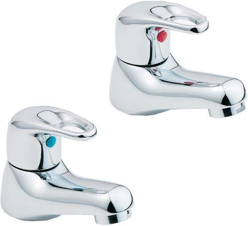 Deva Excel Basin Taps (Pair, Chrome).