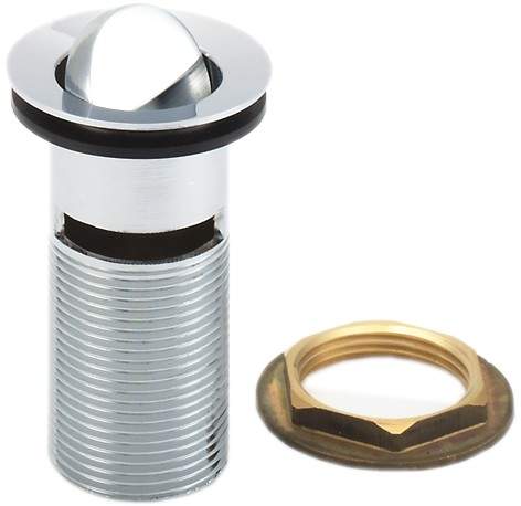 Deva Wastes 1 1/4" Flip Basin Waste With Brass Back Nut (Slotted, Chrome).