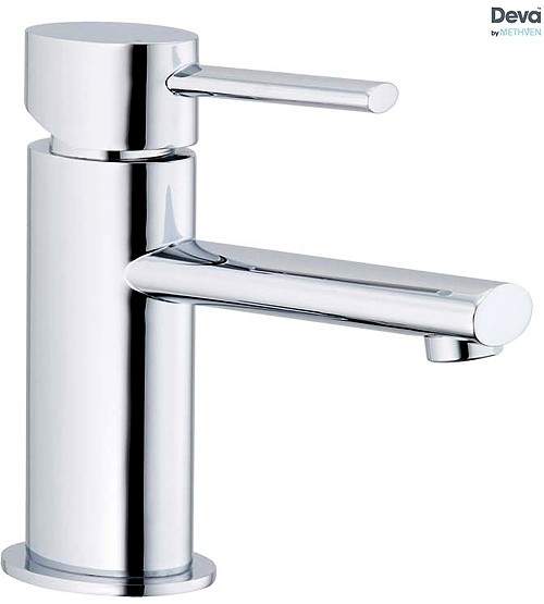 Deva Funky Mono Basin Mixer Tap With Press Top Waste (Chrome).