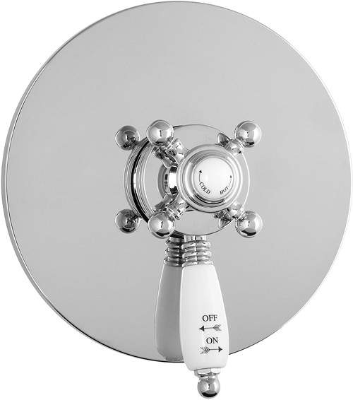 Deva Georgian TMV2 Thermostatic Concealed Shower Valve (Chrome).