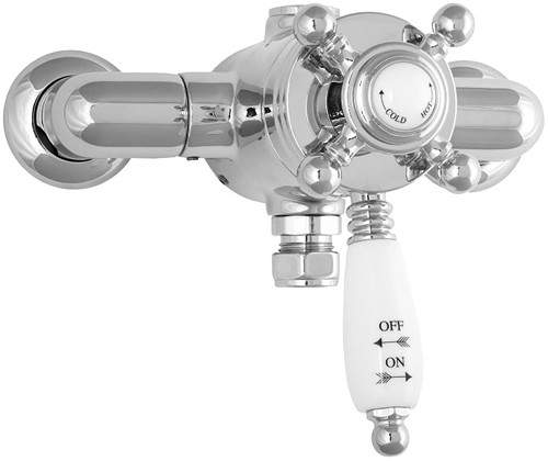 Deva Georgian TMV2 Thermostatic Exposed Shower Valve (Chrome).