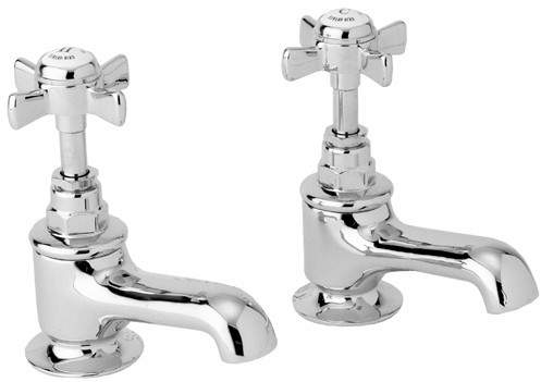 Deva Imperial Bath Taps (Pair, Chrome).