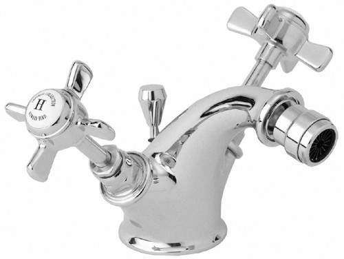 Deva Imperial Mono Bidet Mixer Tap With Pop Up Waste (Chrome).