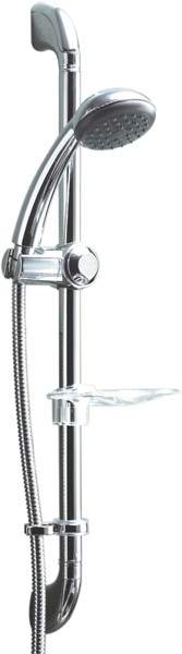 Deva Shower Kits Riser Rail Kit With Handset And Hose (Chrome).