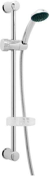 Deva Shower Kits Modern Slide Rail Kit With Handset & Hose (Chrome).